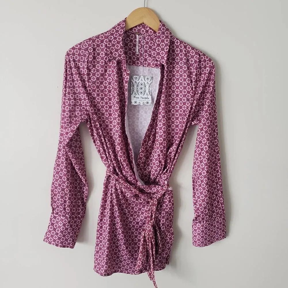 Free People Wrap Top Arlo in Garden Combo